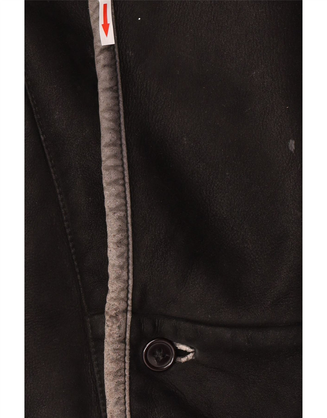 Vintage Herre Shearling Jacket IT 50 Large Black Shearling
