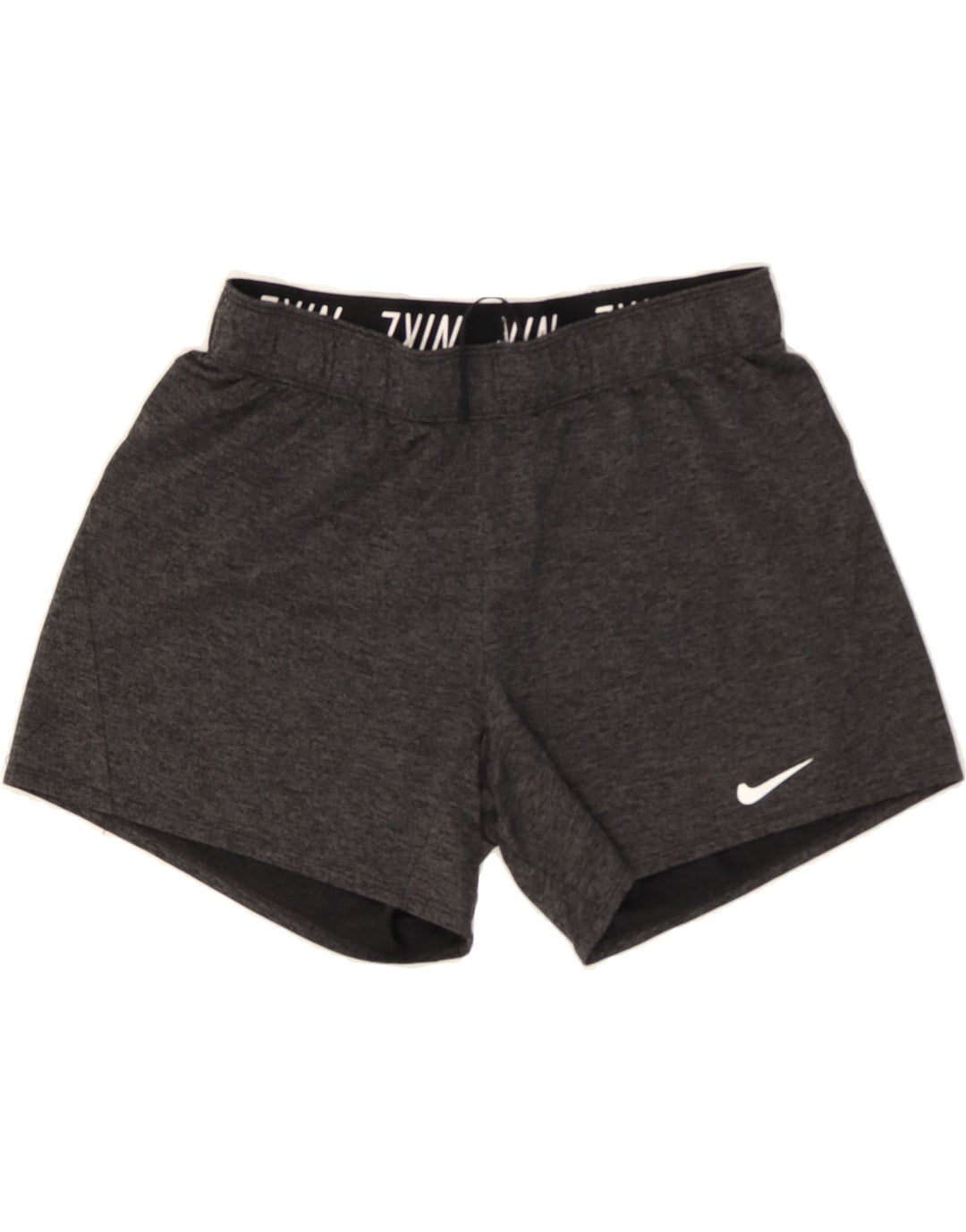 NIKE Womens Dri Fit Sport Shorts UK 12 Medium  Grey Polyester Vintage Nike and Second-Hand Nike from Messina Hembry 