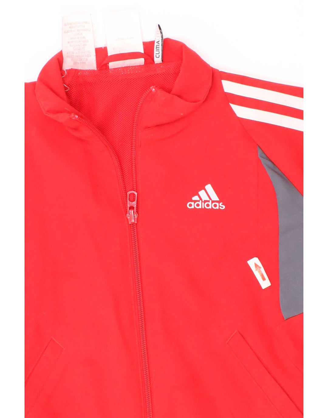 Adidas Boys Climalite træningsdragt topjakke 4-5 år Rød Colourblock