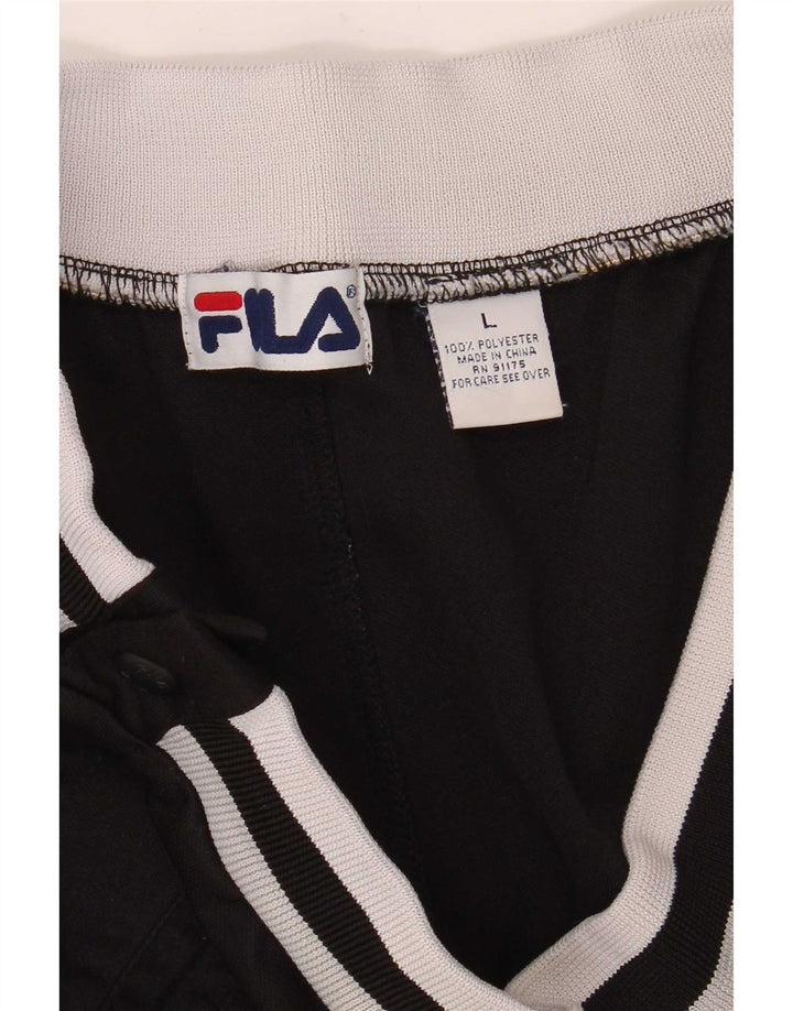 Fila Træningsdragt bukser til mænd Large Black Colourblock Polyester