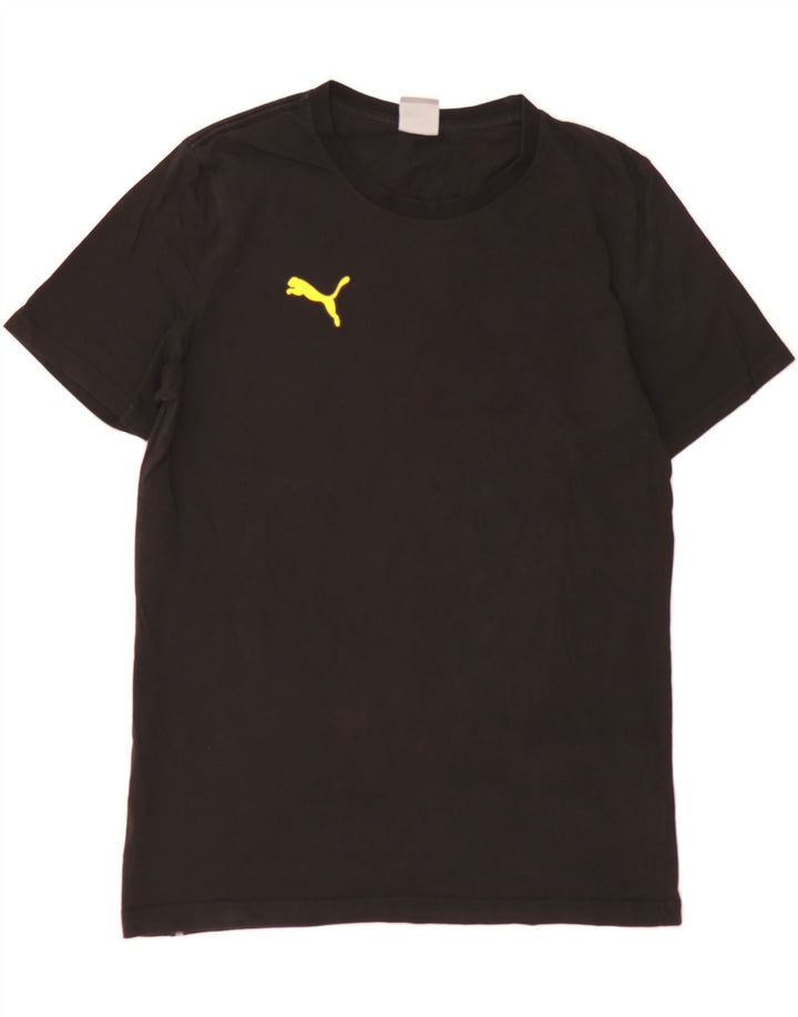 PUMA Mens T-Shirt Top Medium Black Cotton Vintage Puma and Second-Hand Puma from Messina Hembry 