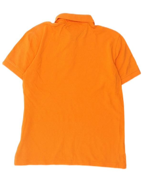 Tommy Hilfiger Herre Custom Fit Polo Shirt Medium Orange Bomuld