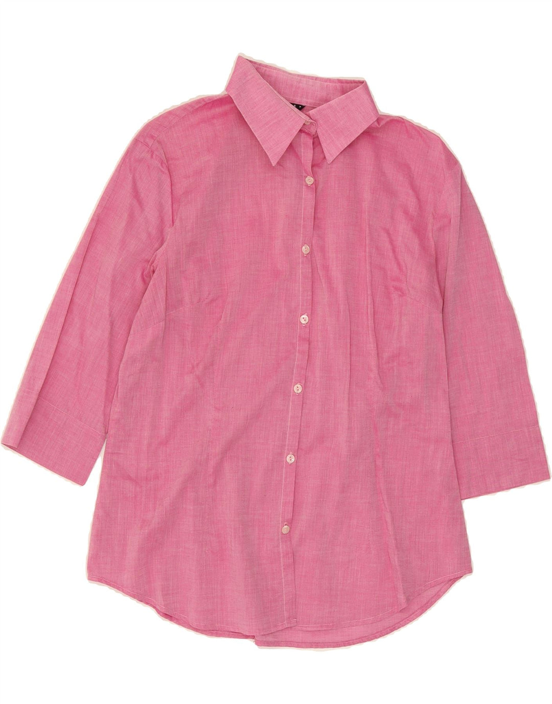 SISLEY Womens 3/4 Sleeve Shirt UK 14 Large Pink Vintage Sisley and Second-Hand Sisley from Messina Hembry 
