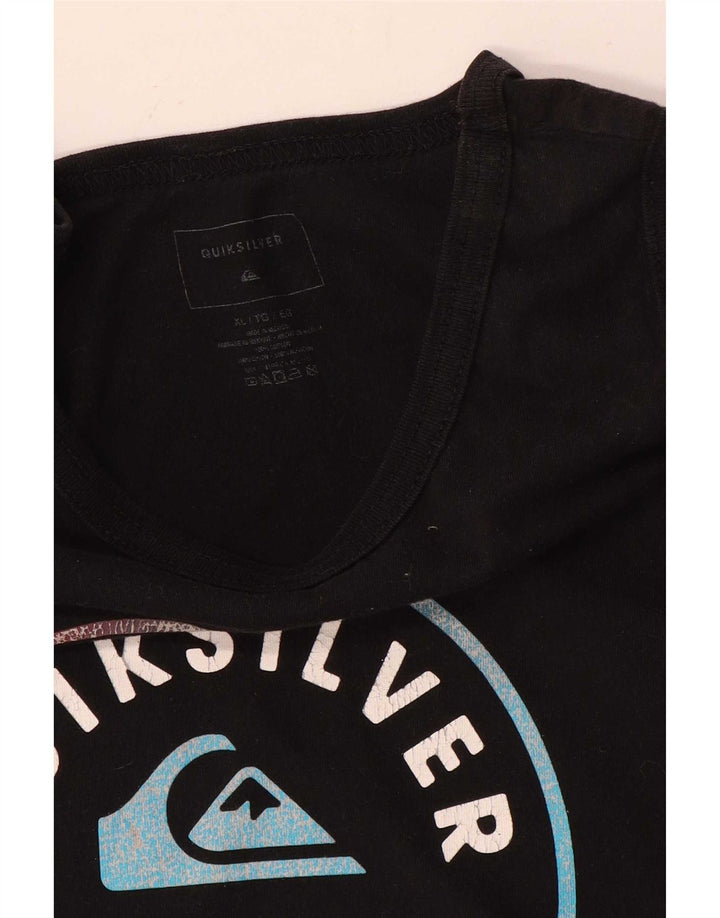 Quiksilver Herre Grafisk Vest Top XL Sort Bomuld