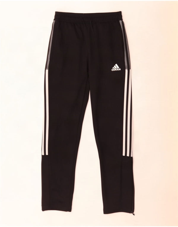 Adidas Boys Aeroready Tracksuit Trousers 11-12 Years Black Polyester