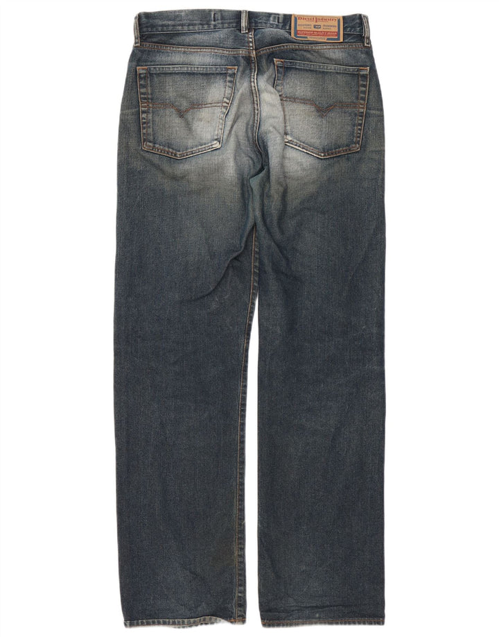 Diesel Straight Jeans til mænd W34 L34 Marineblå Bomuld