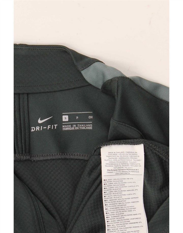 Nike herre lynlås-top langærmet lille grøn polyester