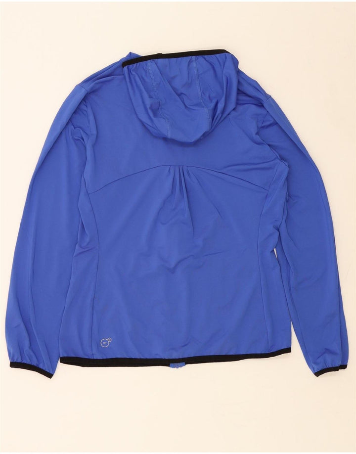 PUMA Womens Zip Hoodie Sweater UK 12 Medium Blue Vintage Puma and Second-Hand Puma from Messina Hembry 