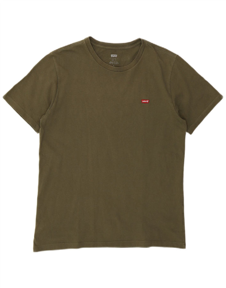 Levi's Herre grafisk T-shirt Top Medium Khaki