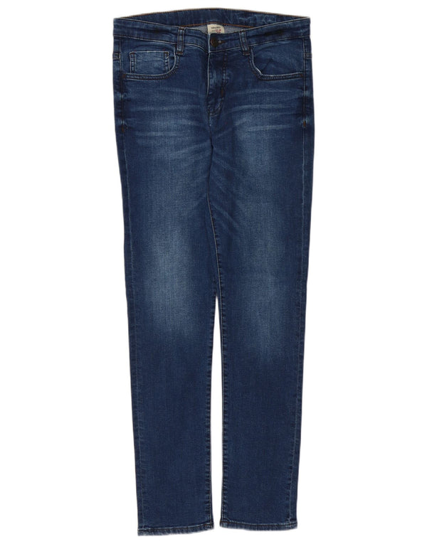 Zara Boys Slim Jeans 13-14 År B28 L29 Blå Bomuld
