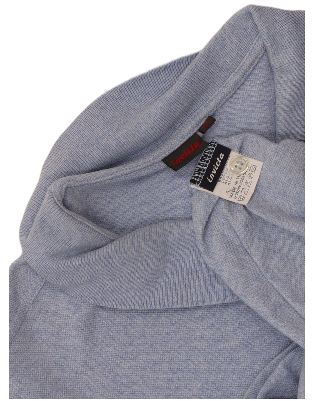 Invicta Langærmet Polo Shirt til mænd XL Blå Bomuld