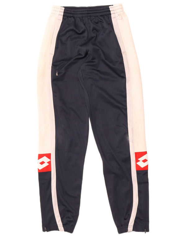 Lotto Herre grafisk træningsdragt Bukser Joggers Small Navy Blue Colourblock