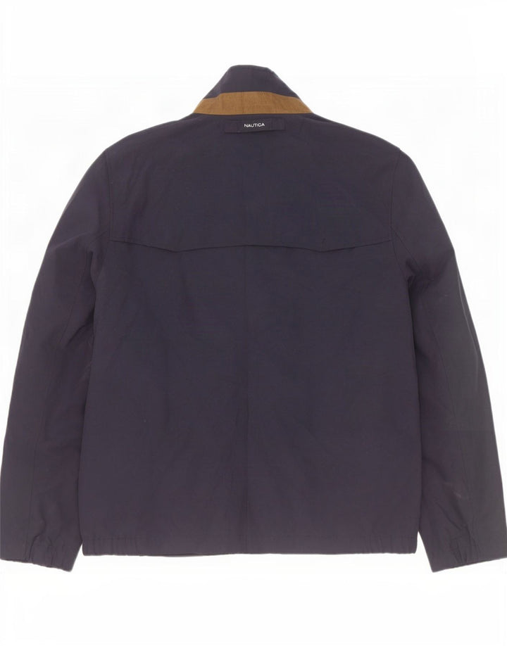 Nautica Herre Bomber Jacket UK 40 Large Navy Blue Polyester