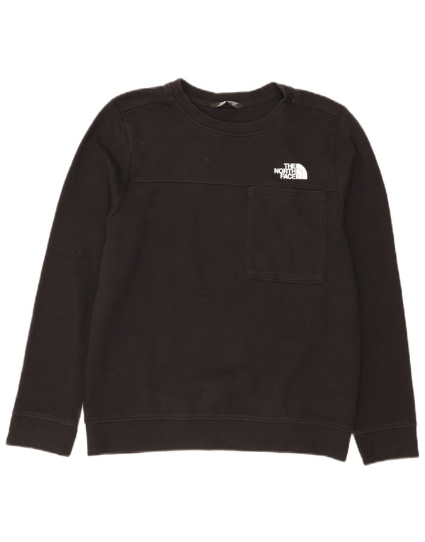 The North Face Boys Sweatshirt Jumper 14-15 år XL Sort Bomuld