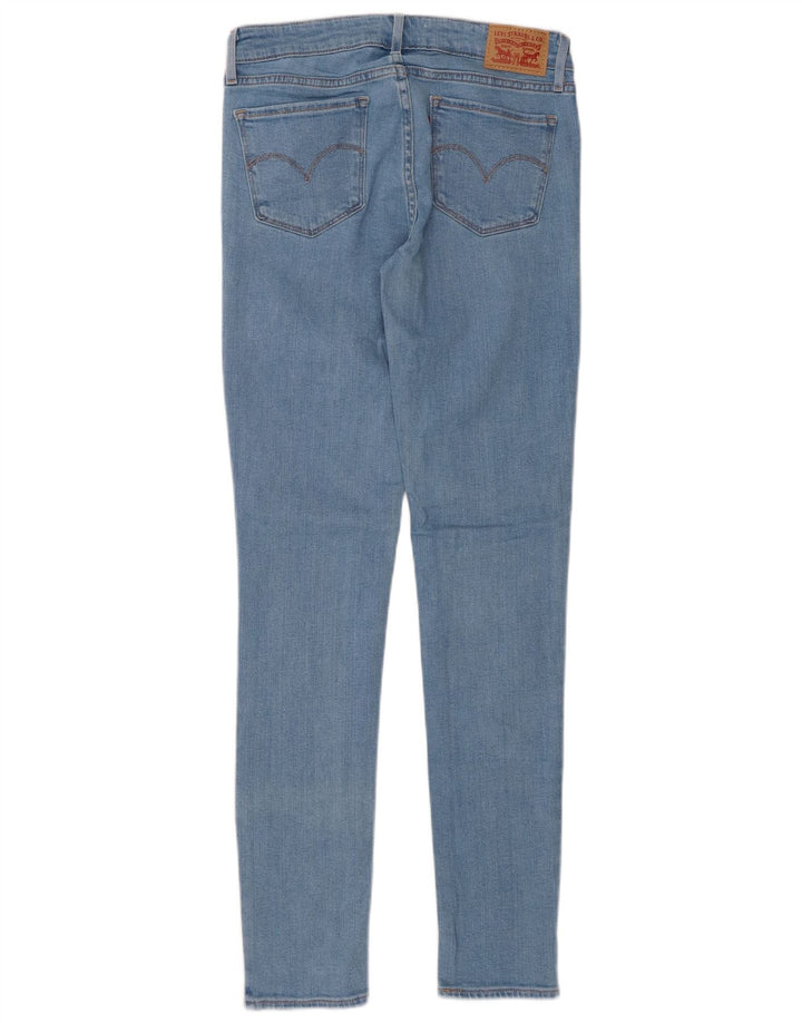 LEVI'S Dame 711 Skinny Jeans W26 L30 Blå Bomuld