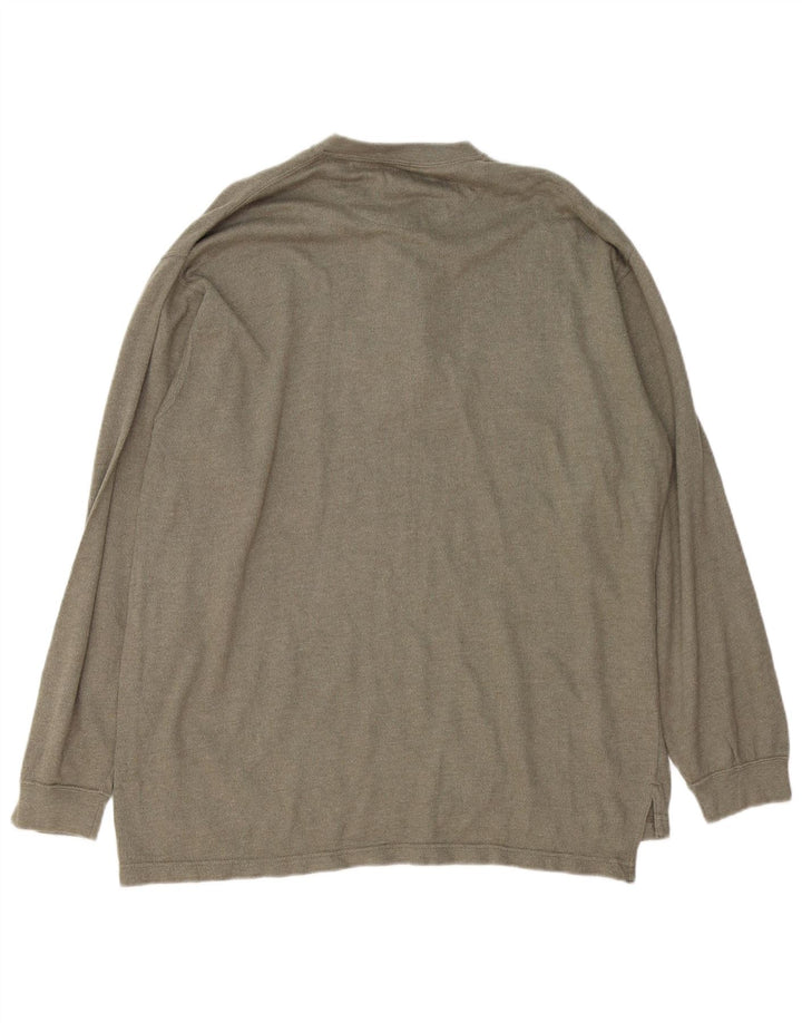 Chaps Ralph Lauren Herre Top Langærmet Stor Khaki Bomuld
