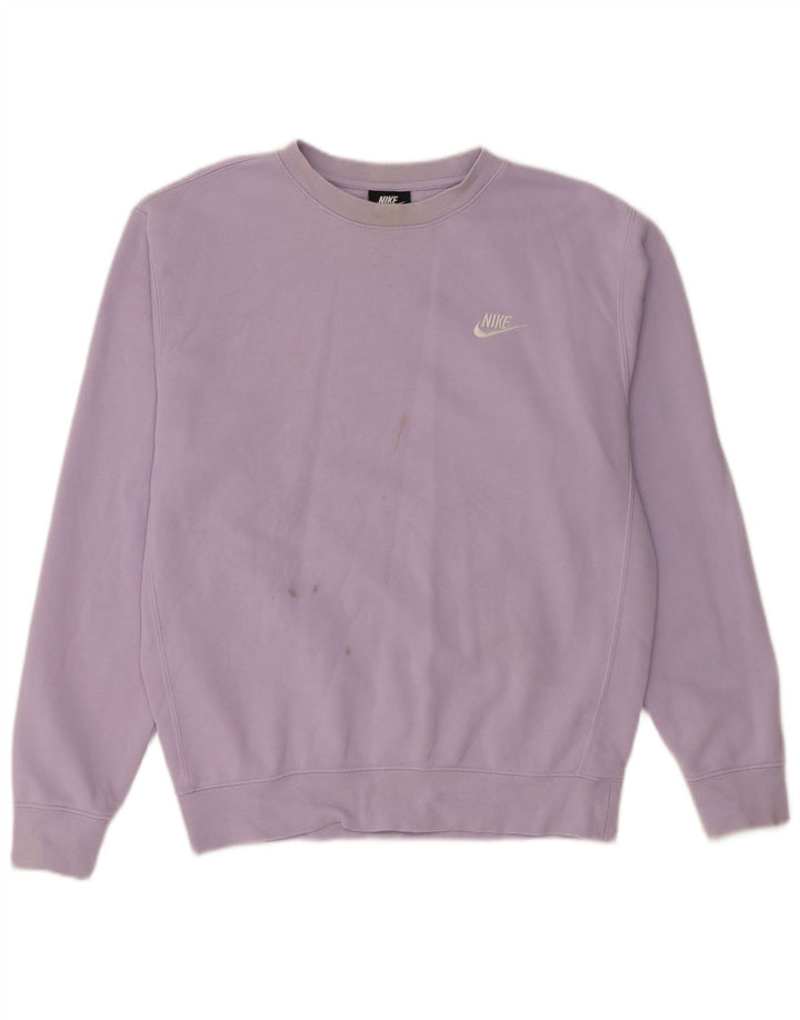 Nike Herre Loose Fit Sweatshirt Jumper Lille Lilla Bomuld