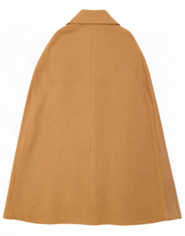 Vintage Dame Cape Coat UK 20 2XL Beige Sildeben
