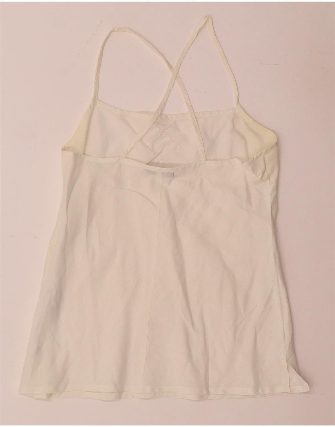 Sara Glenzer Dame Cami Top IT 46 Large White Linen
