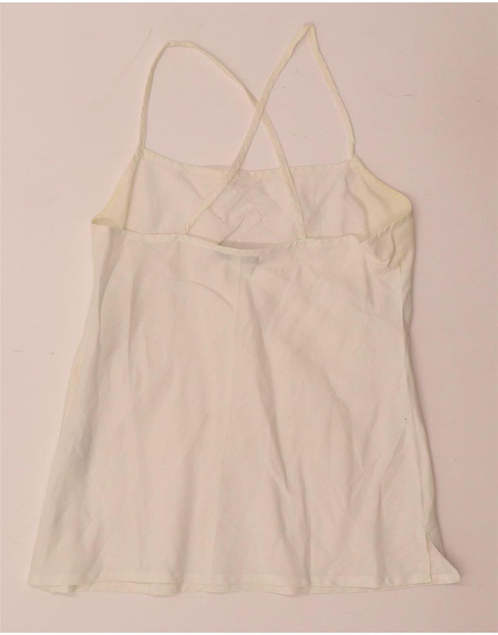 Sara Glenzer Dame Cami Top IT 46 Large White Linen