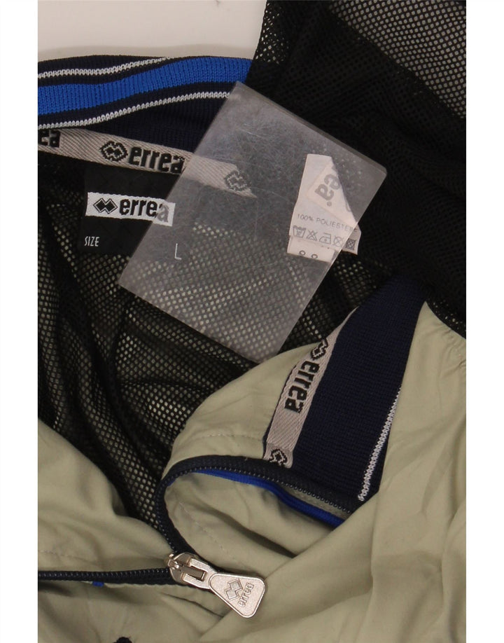 ERREA Grafisk træningsdragt til mænd, topjakke, stor grøn farveblok polyester