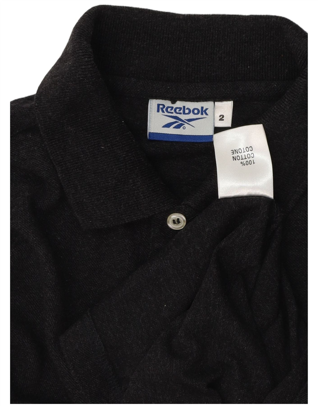 REEBOK Poloskjorte til mænd mellemgrå bomuld
