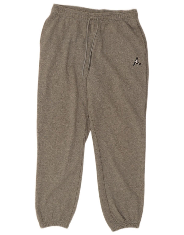 Jordan Mens Loose Fit Tracksuit Trousers Joggers Medium  Grey Cotton
