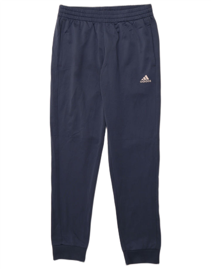ADIDAS Mens Graphic Tracksuit Trousers Joggers Medium  Blue Polyester