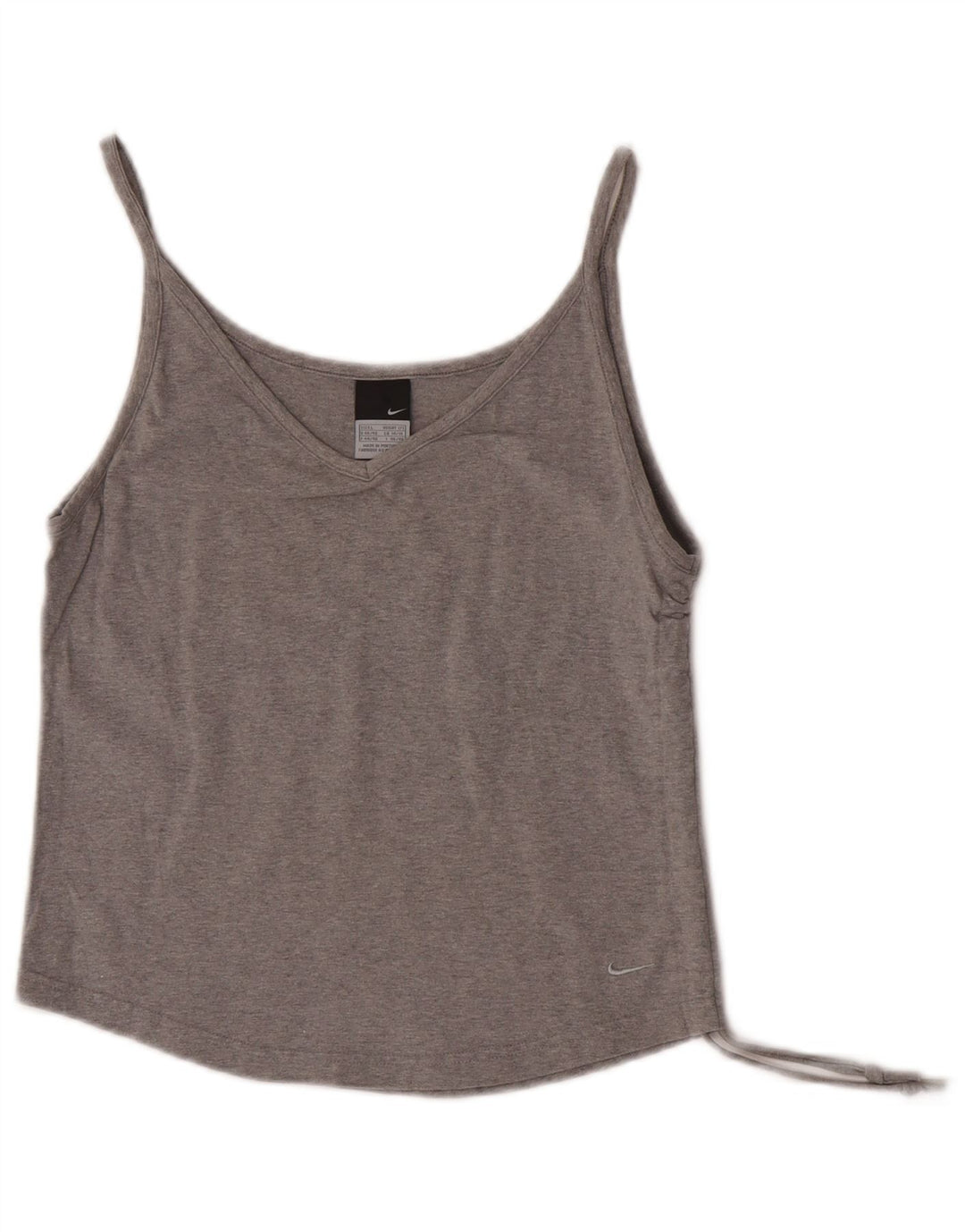 Nike Dame Crop Cami Top UK 14/16 Large Grey
