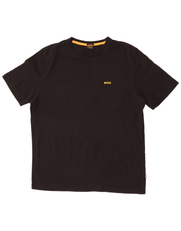 Hugo Boss Herre Grafisk T-Shirt Top 2XL Sort