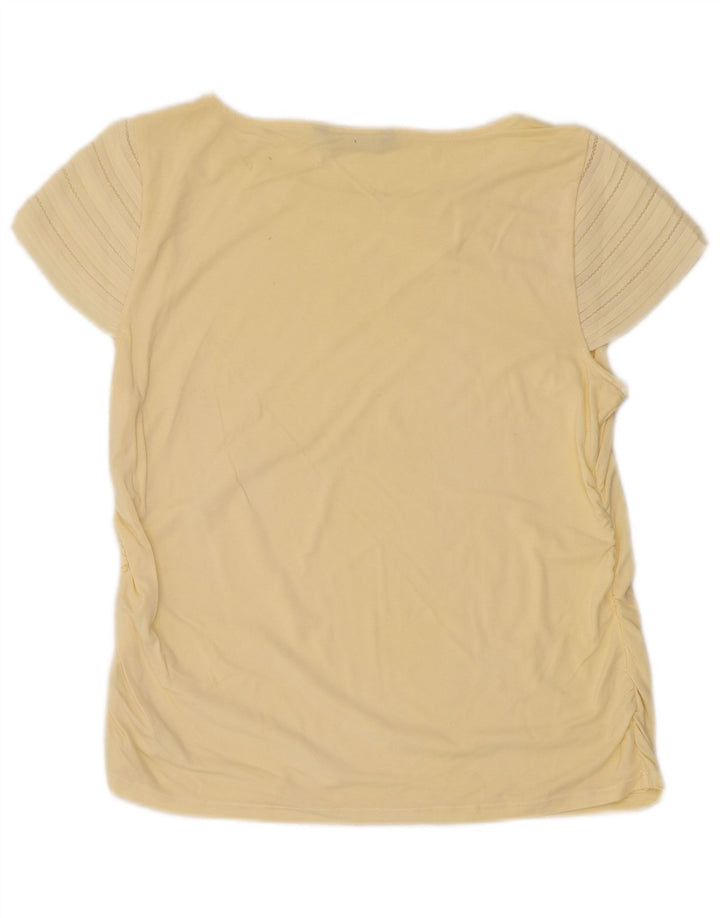 Ralph Lauren Dame T-Shirt Top UK 10 Lille Gul