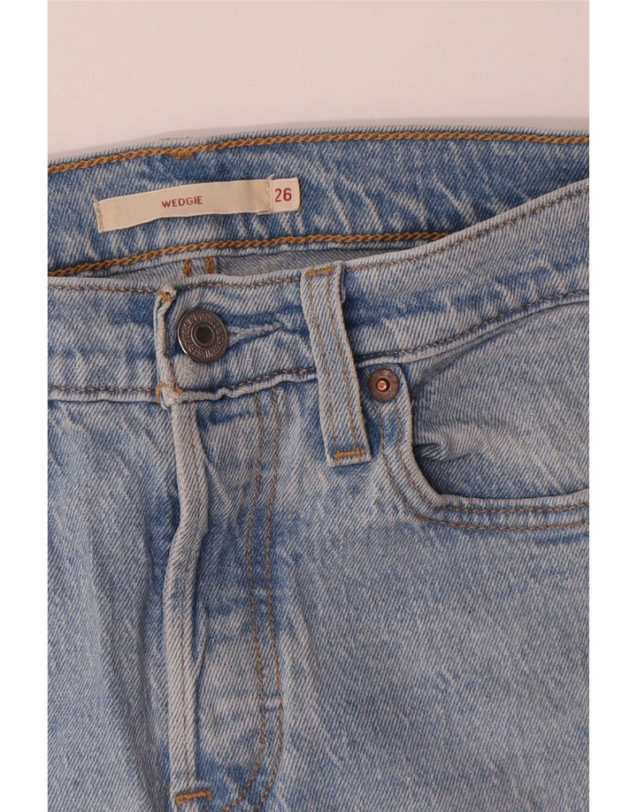 Levi's Dame Wedgie Straight Jeans W26 L27 Blå Bomuld