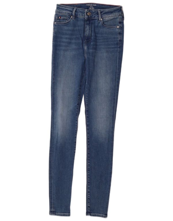 Tommy Hilfiger Dame Harlem Super Skinny Jeans W26 L30 Blå Bomuld