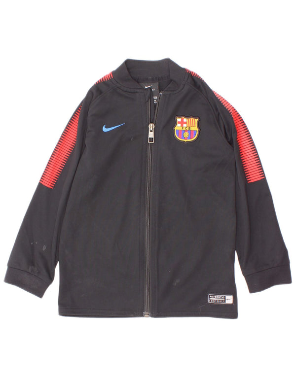 Nike Boys FCB Grafisk træningsdragt topjakke 2-3 år Sort Colourblock