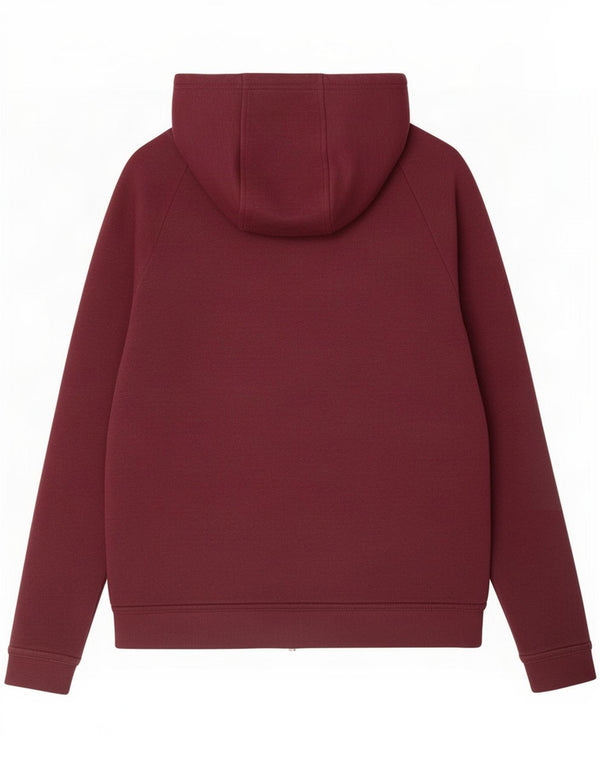 Nike Dame Oversized Hættetrøje Sweater med lynlås UK 6 XS Bourgogne bomuld