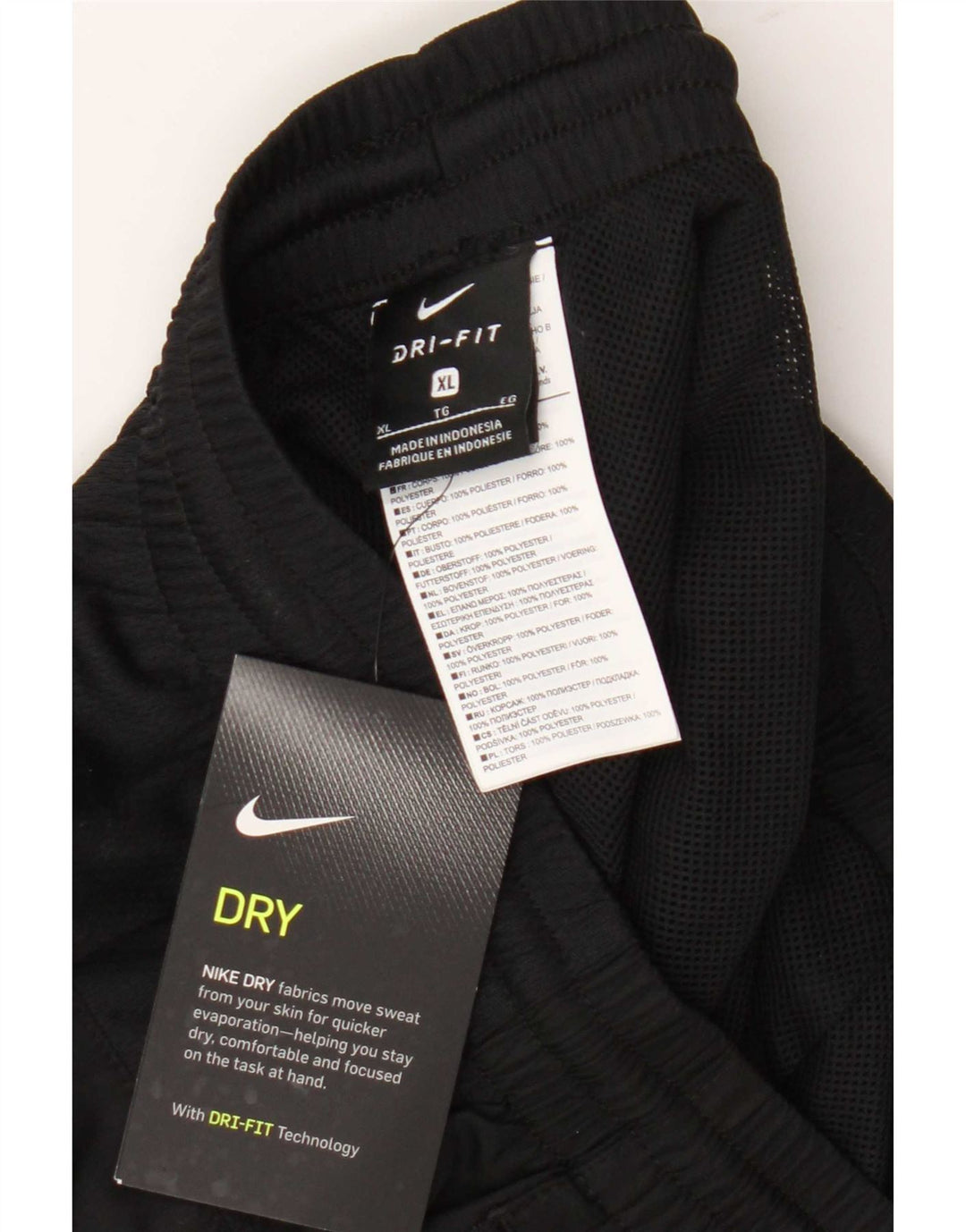 Nike Herre Dri Fit træningsdragt Bukser Joggers XL Sort Polyester
