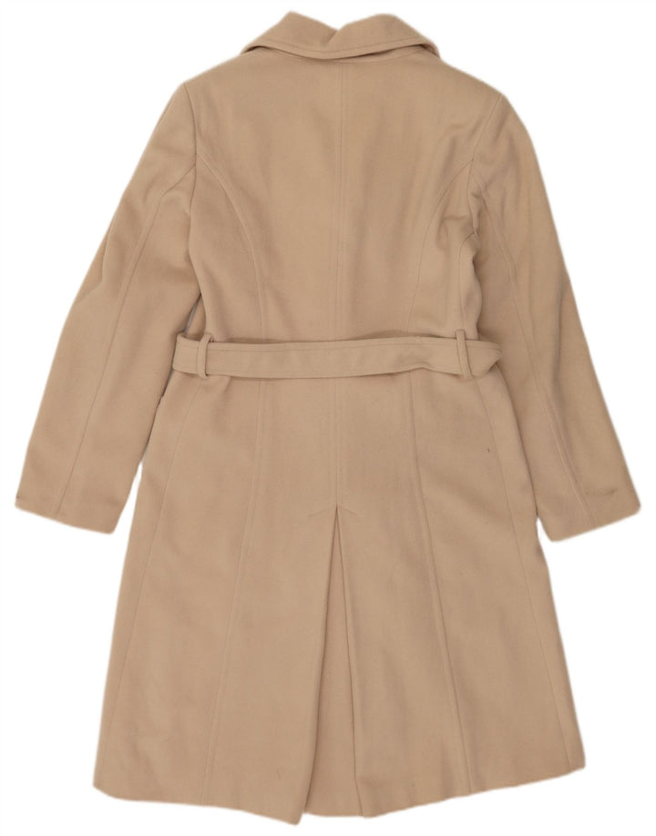 Caractere Dame Overfrakke UK 14 Stor Beige Virgin Wool