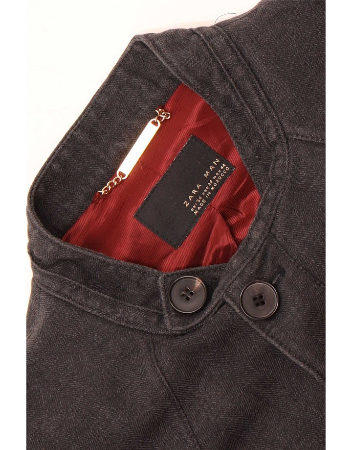 Zara Herre Military Jacket EU 54 XL Grå