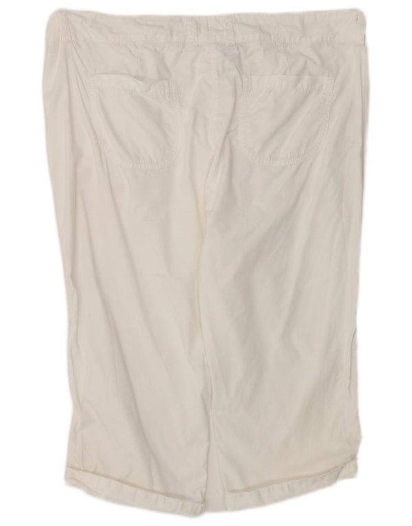 Marks & Spencer Bermuda-shorts med høj talje til kvinder UK 16 Large W38 White