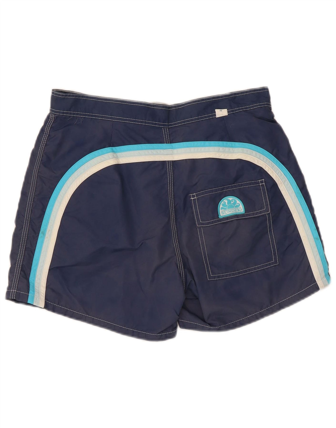 Sundek Badeshorts til mænd Small Navy Blue Colourblock Nylon
