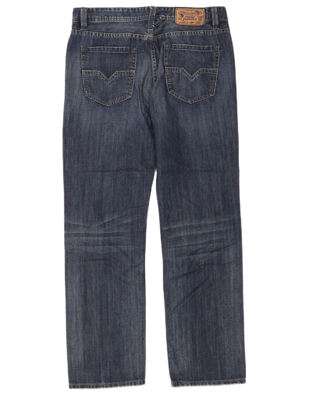Diesel Herre Larkee Straight Jeans W33 L32 Blå Bomuld