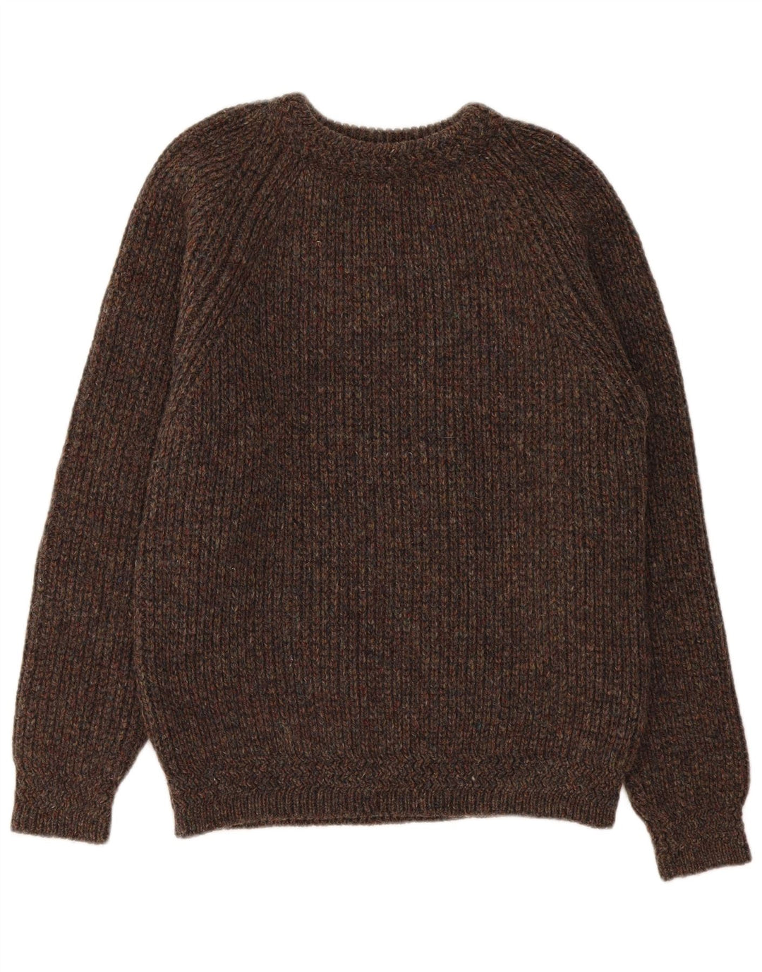 Magee Herre Crew Neck Jumper Sweater Large Brown Flecked New Wool