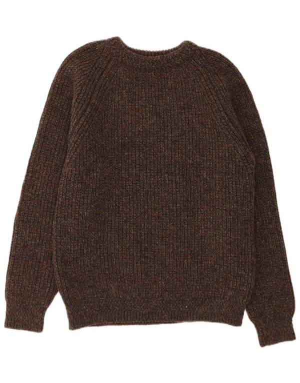 Magee Herre Crew Neck Jumper Sweater Large Brown Flecked New Wool