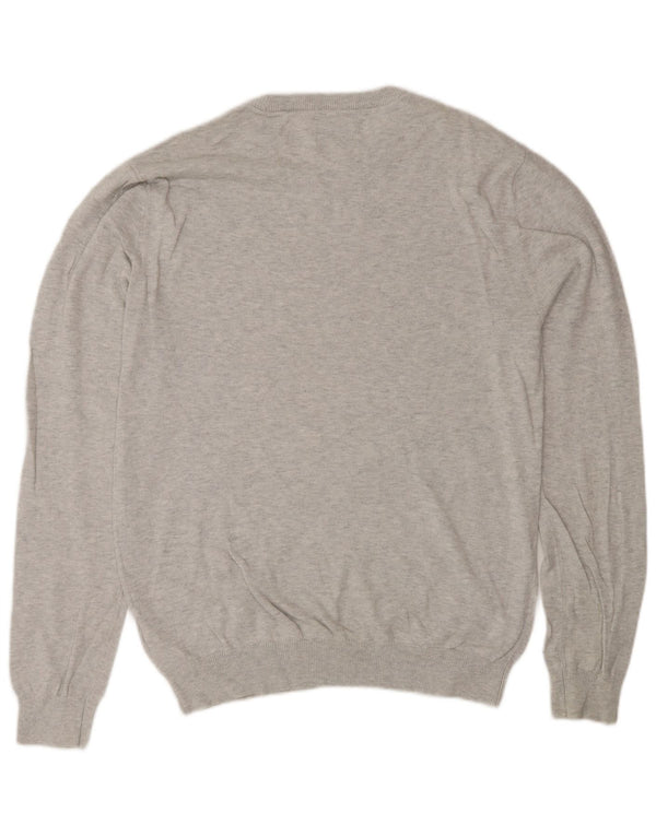 Jack Wills Herre Crew Neck Jumper Sweater Medium Grå Bomuld