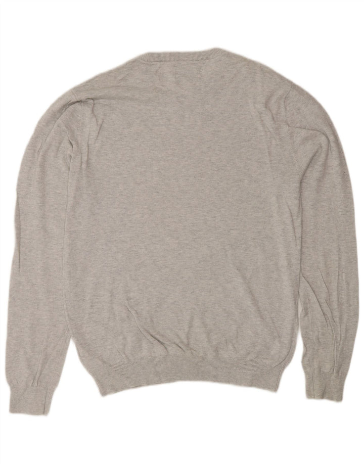 Jack Wills Herre Crew Neck Jumper Sweater Medium Grå Bomuld