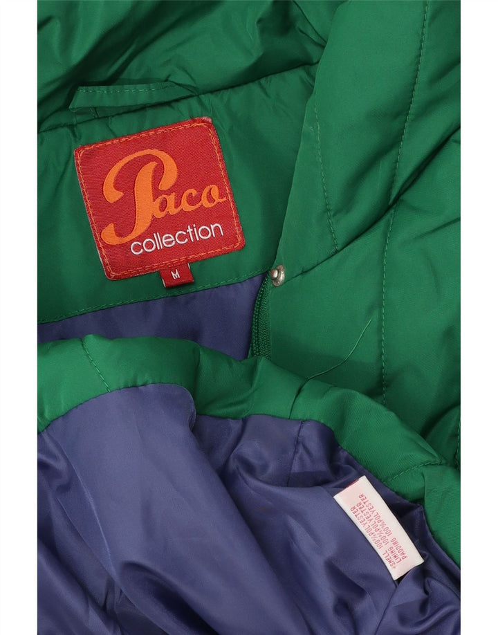 PACO polstret jakke til kvinder UK 14 Medium Green Polyester