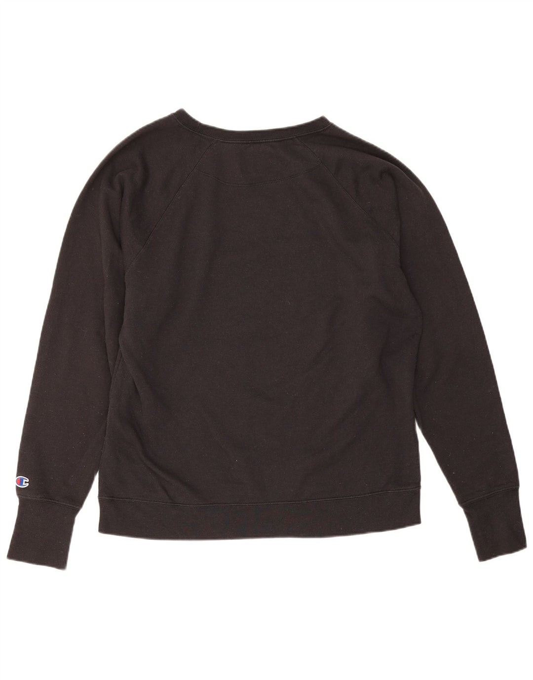 Champion Dame Grafisk Sweatshirt Jumper UK 18 XL Sort Polyester