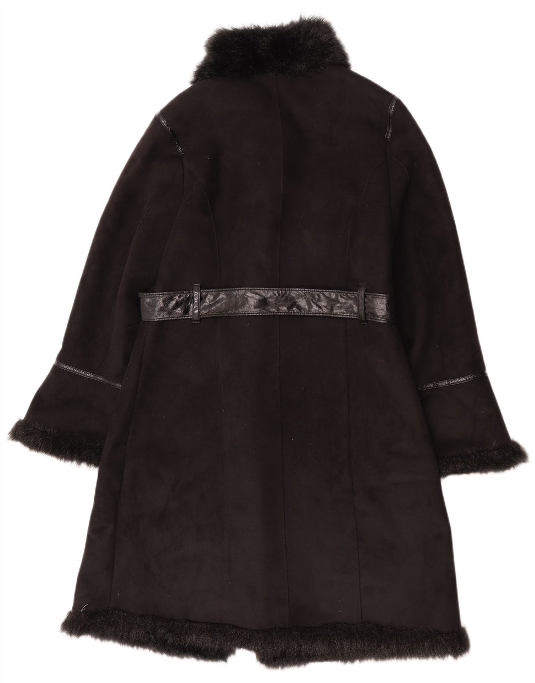 Pizazz Sherpa Overfrakke UK 14 Medium Sort Polyester