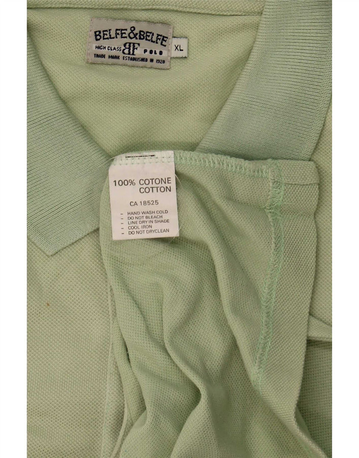 Belfe & Belfe Herre poloshirt XL Grøn Bomuld