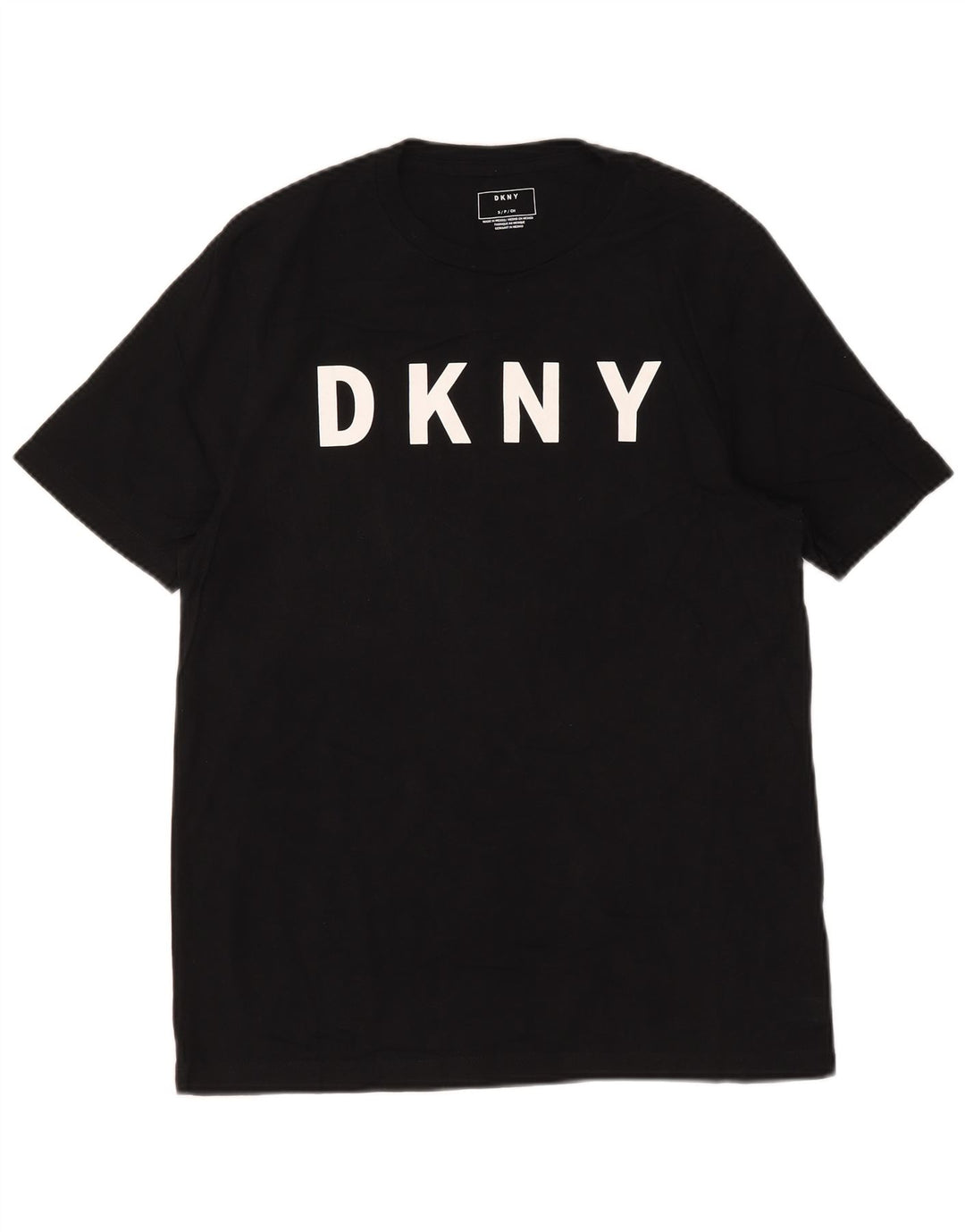 Dkny Herre Grafisk T-Shirt Top Lille Sort Bomuld